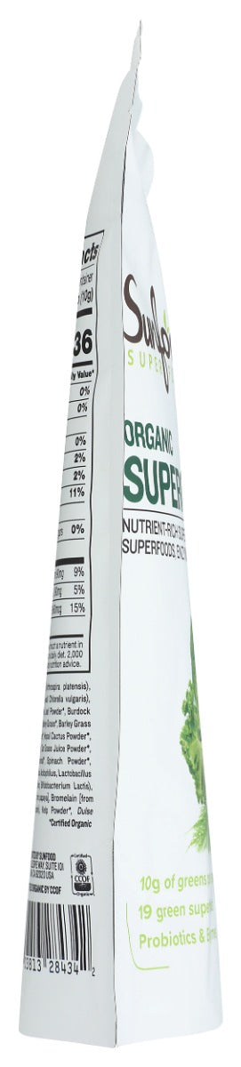 SUNFOOD SUPERFOODS: Supergreens Organic, 8 oz