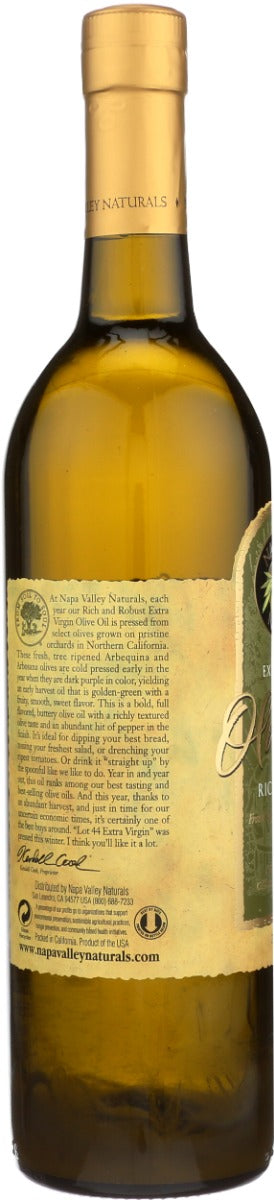 NAPA VALLEY NATURALS: Rich and Robust Extra Virgin Olive Oil, 25.4 fo