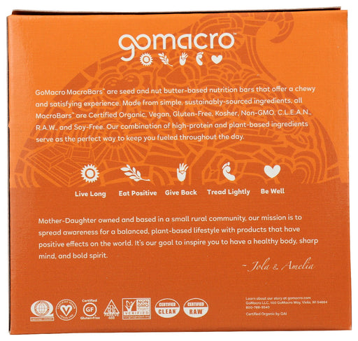 GOMACRO: Bar Dbl Choc Pb Chip 4Ct, 9.2 oz - No Brand For Less 
