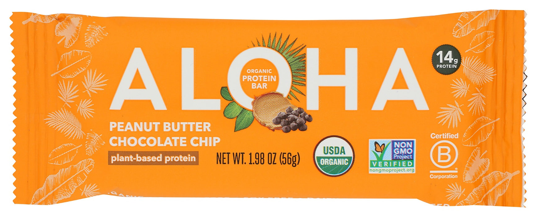 ALOHA: Peanut Butter Chocolate Chip Protein Bar, 1.98 oz