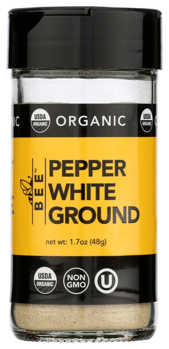 BEESPICES: Organic Pepper White Ground, 1.7 oz