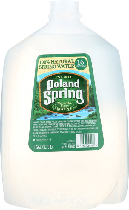POLAND SPRINGS: Natural Spring Water Jug, 1 ga