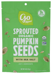 GO RAW: Sprouted Pumpkin Seeds, 4 oz