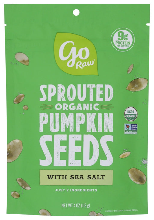 GO RAW: Sprouted Pumpkin Seeds, 4 oz