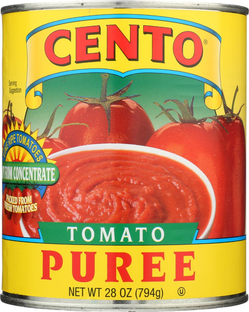 Our tomato puree is premium quality and can be used as a quick way to add robust flavor to all of your favorite recipes. Smooth, thick and deep in flavor, combine Cento Tomato Puree with Cento Chef's Cut Tomatoes for the perfect pizza sauce.