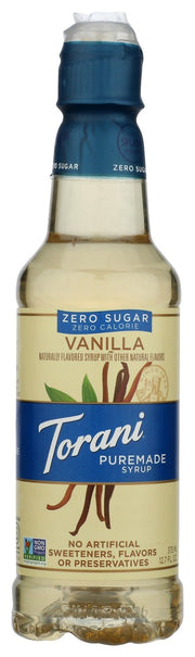 TORANI: Puremade Zero Sugar Vanilla, 375 ml