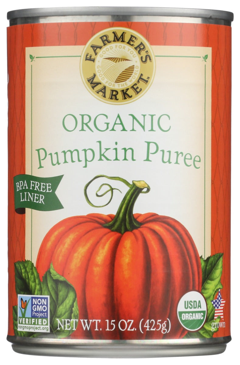 Farmer's Market Organic Pumpkin is rich, smooth and nutritious. Pumpkin is one of the most versatile vegetables. It can replace oil, butter and even eggs in recipes. To thicken a sauce or soup naturally, add a little pumpkin. It's unique flavor and health properties make it a fall necessity. However, its ability to make any recipe adaptable makes it a year-round staple. Our pumpkins are a special variety that we've been cultivating for years. You can't find this variety anywhere else!