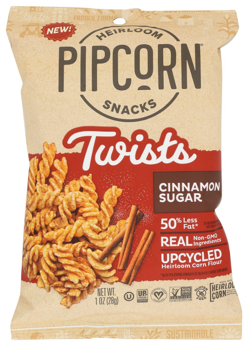 PIPCORN: Cinnamon Sugar Twists, 1 oz