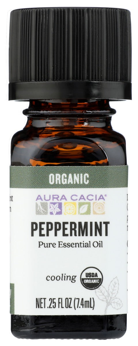 Peppermint (Mentha piperita) oil is the second most popular essential oil in the United States, following lavender. It is cooling to the skin and gives off a fresh, grassy aroma.
 
Peppermint is believed to be native to the Mediterranean region, although the actual origin is uncertain. The crossing of its two, parent species " mentha and peperita " occurred in the wild.