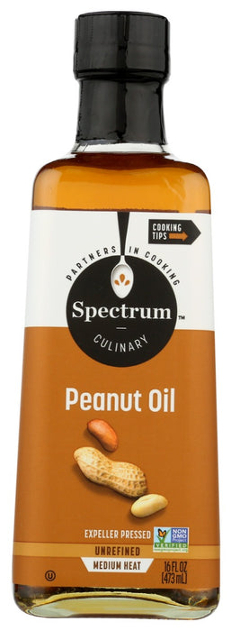Spectrum® Unrefined Peanut Oil brings the rich, satisfying flavor and aroma of fresh roasted peanuts to your favorite sauted dishes and stir-fry combinations.