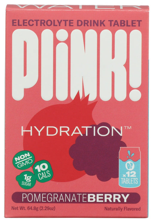 PLINK: Pomegranate Berry Electrolyte Drink Tablet Hydration 12Ct, 1 bx