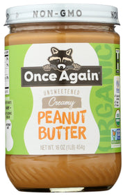 Deliciously creamy, certified organic peanut butter  with a hint of salt to bring out the exquisitely roasted flavor. Unsweetened and no added preservatives.