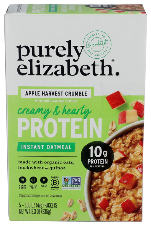 PURELY ELIZABETH: Apple Harvest Crumble Instant Oatmeal, 8.3 oz