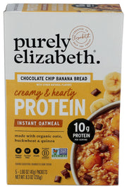 PURELY ELIZABETH: Chocolate Chip Banana Bread Instant Oatmeal, 8.3 oz