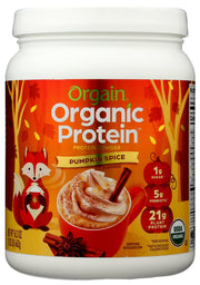 ORGAIN: Organic Protein Powder Pumpkin Spice, 1.02 lb