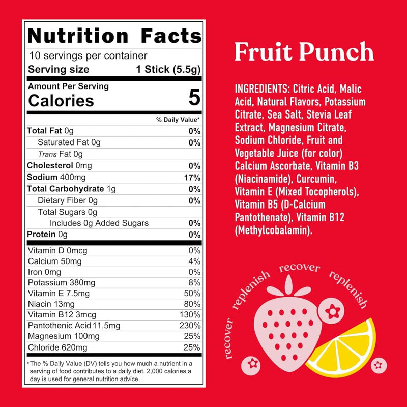 PIRQ: Fruit Punch Hydration Drink Mix, 10 pk