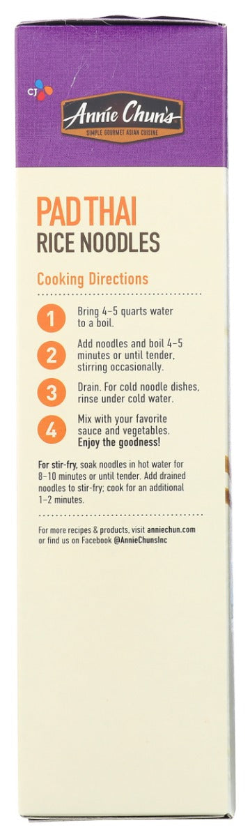 ANNIE CHUNS: Pad Thai Rice Noodles, 8 oz