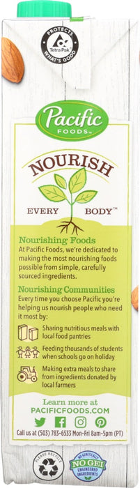 PACIFIC FOODS: Original Organic Almond Milk, 32 fo