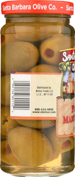 SANTA BARBARA: Pimento Martini Olives, 5 oz