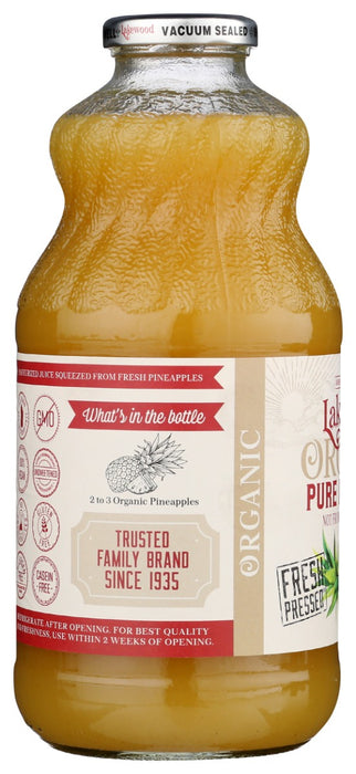 LAKEWOOD: Organic Pure Pineapple Juice, 32 fo