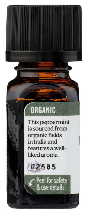 AURA CACIA: Organic Peppermint Essential Oil, 0.25 oz