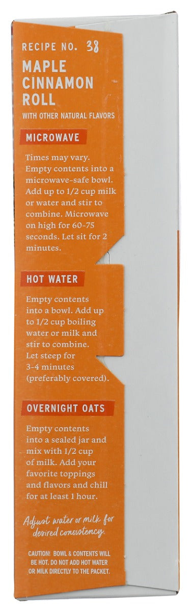 PURELY ELIZABETH: Maple Cinnamon Roll Instant Oatmeal, 8.3 oz