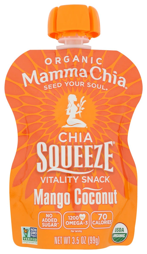 Squeeze some natural vitality and powerful nutrients into your day. Our organic chia seeds are infused with vibrant fruits and vegetables to create a convenient snack for you or your little ones. With plant-based Omega-3 and prebiotic fiber, Chia Squeeze is a satisfying burst that brings the body, mind and soul into higher balance.