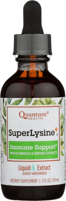 The SuperLysine+® Liquid Extract contains a formula that shares many ingredients with our Super Lysine+® Tablets, but with the addition of Shiitake Mushroom extract. This liquid lysine supplement is ideal for those who prefer not to take lysine tablets or pills, or for anyone who wants to benefit from the power of shiitake mushroom extract. The unique ingredients in our SuperLysine+ liquid lysine extract are combined in strategic doses to create the ideal formula.