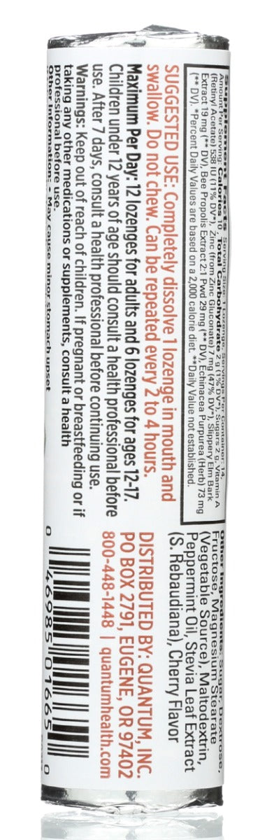 QUANTUM: Thera Zinc Echinacea Lozenges Cherry Mint, 14 pc