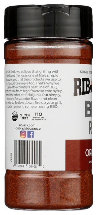 RIB RACK: Original BBQ Rub Seasoning, 5.5 oz