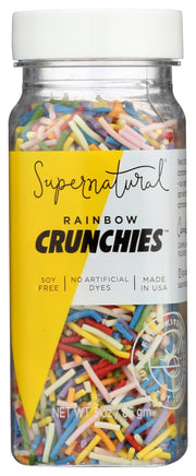 SUPERNATURAL: Rainbow Crunchies Sprinkles, 3 oz