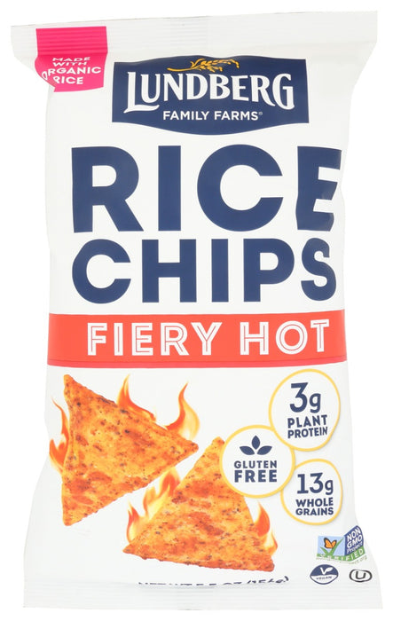 LUNDBERG: Fiery Hot Rice Chips, 5.5 oz