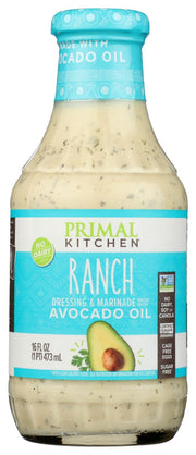 PRIMAL KITCHEN: Made With Avocado Oil Ranch Dressing, 16 fo