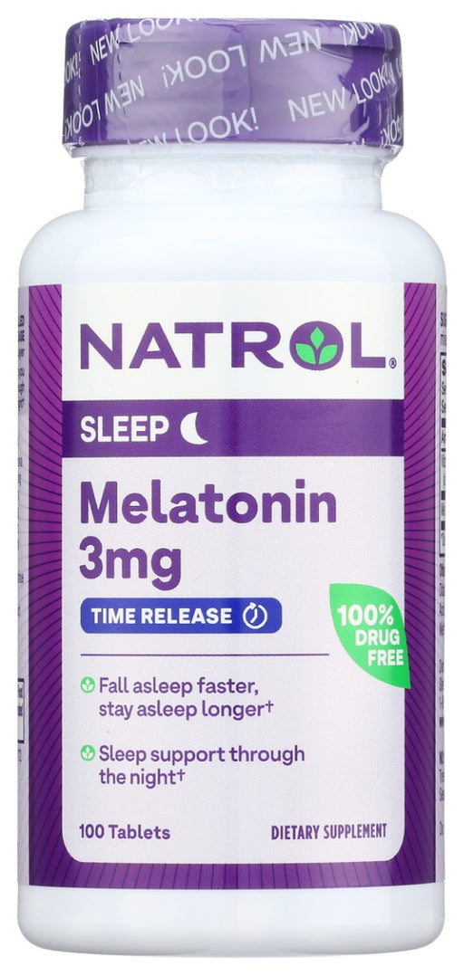 Melatonin serves as the body's biological clock, managing the sleep and wake cycles. Age, everyday stress and diet choices induced by busy lifestyles can take a toll on the body's production of melatonin. From the #1 drug-free sleep aid brand in America^, Natrol Melatonin is a nighttime sleep aid supplement that assists with occasional sleeplessness. It helps to establish normal sleep patterns to give you a more restful, relaxing sleep.