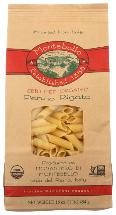 Derived from the Latin word for œfeather or œquill, penne rigate is an angular cut of pasta with ridged sides that hold luscious sauces especially well. Our version of penne pasta is made using durum wheat semolina organically grown on a small cooperative of family farms in the rolling hills overlooking the Adriatic Sea. This Penne Rigate pasta is our cut of choice for pesto, marinara or arrabbiata.
