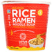 Red Miso Rice Ramen Noodle Soup Cup is a mouth-watering blend of red miso, chilies, ginger and wakame seaweed with medium heat. Our delicious ramen soup cups are a modern twist on the traditional Asian cup of noodles, but with whole grain never-fried organic brown rice noodles.