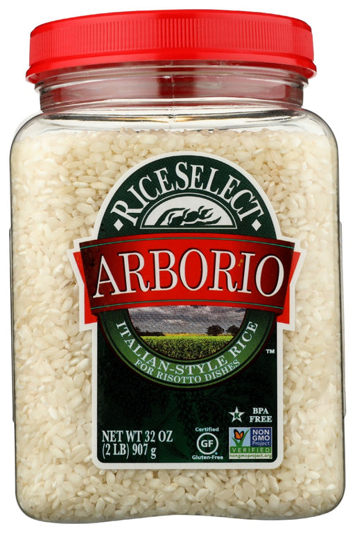 Arborio is The Risotto Rice. With a vibrant burst of inspiration arborio rice will elevate your next dish into something truly unforgettable. An essential ingredient in classic risotto recipes, the bold, medium-grain rice is high in starch, giving the dish its signature silky texture and al dente bite. Served in our iconic transparent jar with the distinct red cap, our Arborio rice is of the most discerning quality, offering versatility for an impressive and eclectic array of creative culinary endeavors.