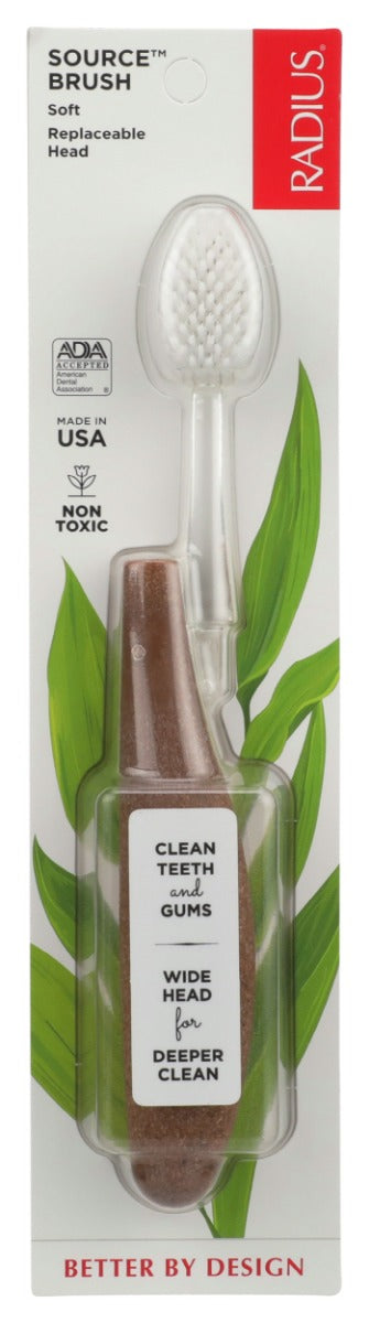 Our ultra eco-friendly toothbrush head was designed with vegetable-derived radiating bristles embedded in a curved bristle bed and connected to a longer neck so that you get a softer, deeper clean and a stimulating gum massage all at the same time. This eco-friendly toothbrush features an upcycled handle and replaceable head, ultimately reducing waste by an incredible 93%.