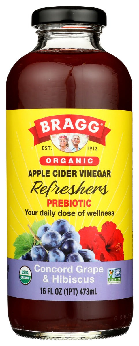 Our ready-to-drink Bragg Organic Apple Cider Vinegar Refreshers feature a hand-picked selection of organic fruit juices, teas, and spices mixed with Bragg Organic Apple Cider Vinegar. Cheers to your good health!