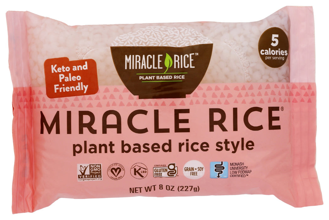 Just because you're on a low-calorie, low-carb or gluten-free diet doesn't mean you can't enjoy tasty rice dishes. Our very own Miracle Rice is the perfect base for your healthy, guilt-free stir-fry, rice pilaf and even rice pudding. Our low-calorie rice is different because it's not made from a typical high-sugar grain. Instead, it's made of 97 percent water and 3 percent fiber derived from the Japanese konjac plant. That means it's safe for diabetics and others with challenging dietary restrictions.