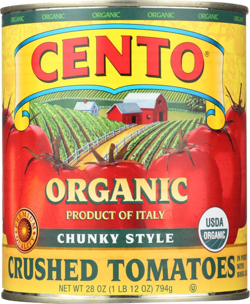 Our USDA certified organic, chunky style crushed tomatoes are the perfect quick and healthy base for any marinara, pizza sauce or tomato based soup.