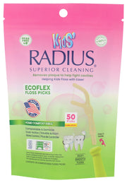 RADIUS: Ecoflex Kids Bubblegum Floss Picks 50 Count, 1 ea
