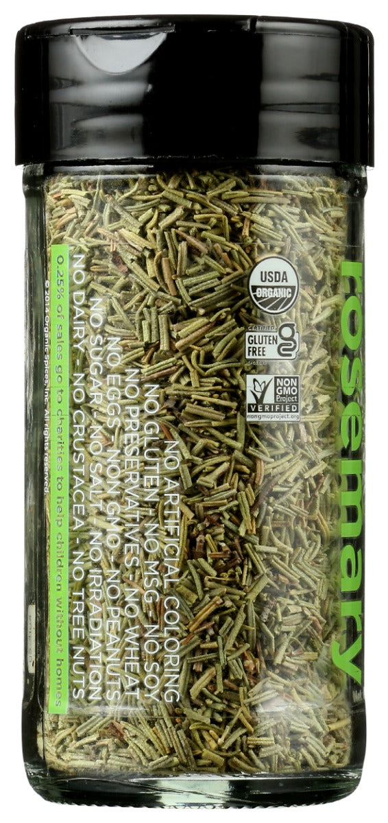 SPICELY ORGANICS: Organic Rosemary Whole Jar, 0.5 oz