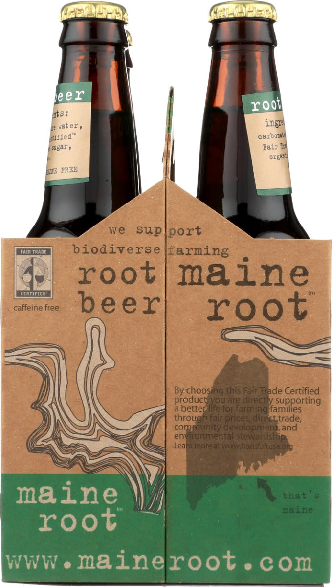 MAINE ROOT: Root Beer Soda 4Pk, 48 fo