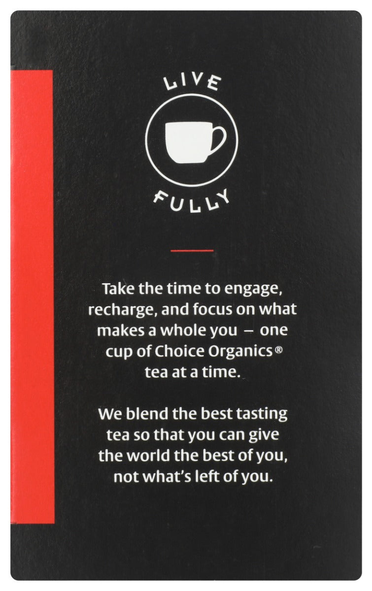 CHOICE TEA: Organic Rooibos Tea, 16 bg