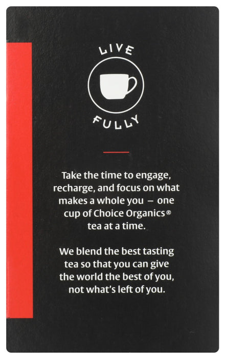 CHOICE TEA: Organic Rooibos Tea, 16 bg