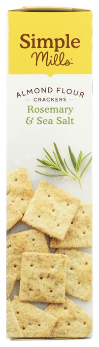 SIMPLE MILLS: Rosemary and Sea Salt Almond Flour Crackers, 4.25 oz