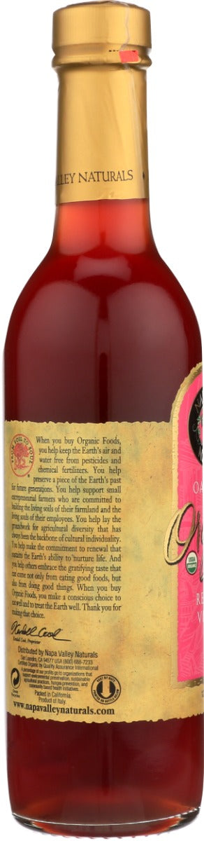 NAPA VALLEY NATURALS: Organic Red Wine Vinegar, 12.7 oz