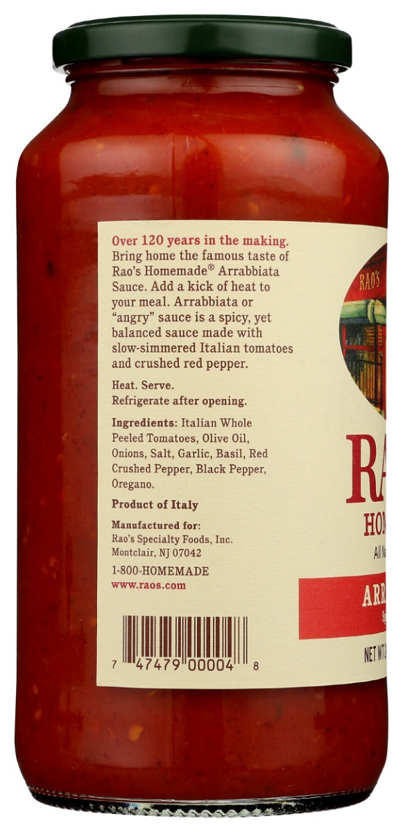 RAOS: Spicy Arrabbiata Sauce, 24 oz