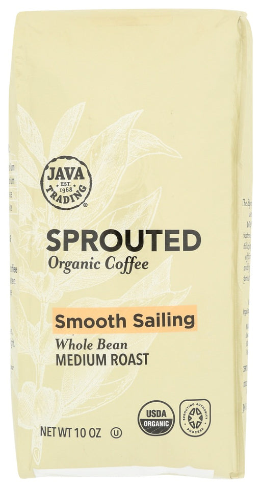 JAVA TRADING: Sprouted Smooth Sailing Whole Bean Coffee, 10 oz